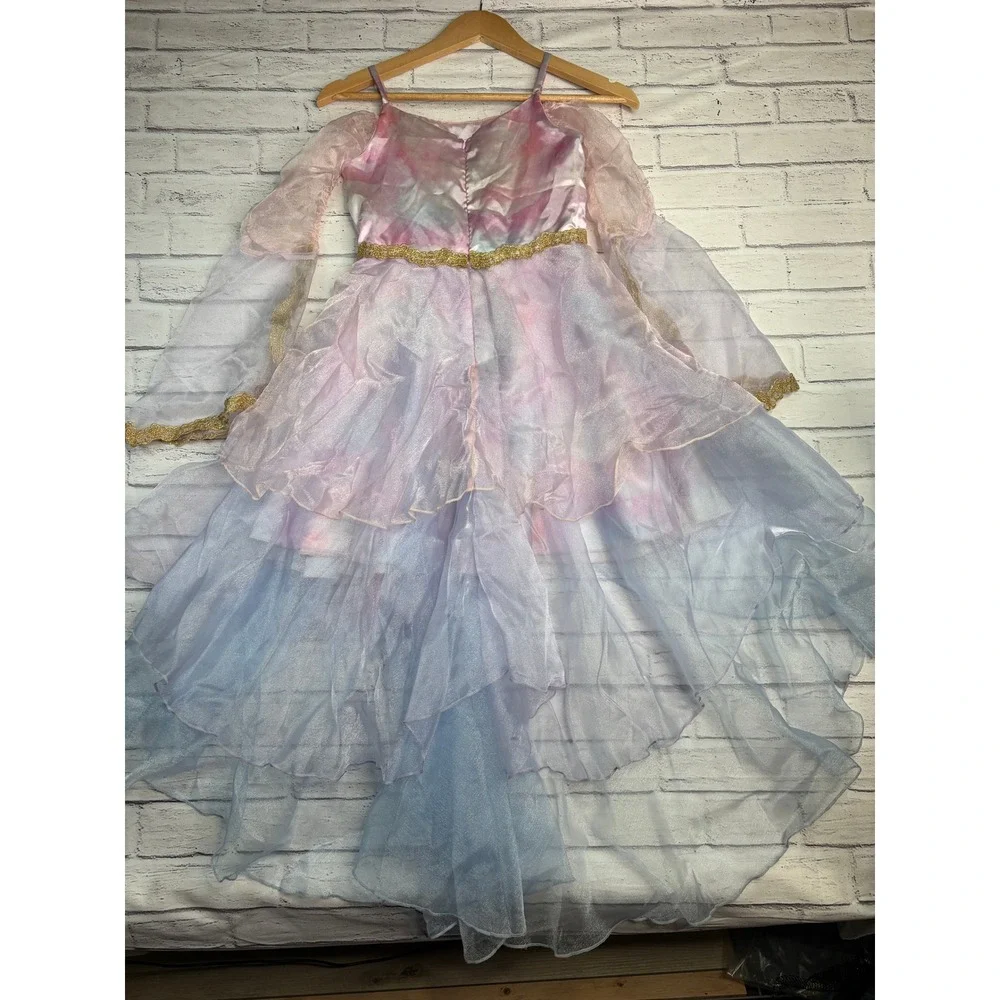 Chasing Fireflies Girls Fairy Princess Costume Dress Pink Blue Watercolor Size 8